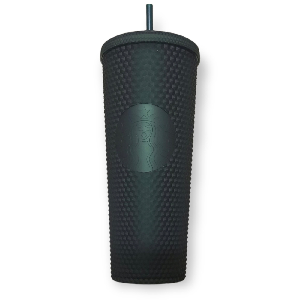 Starbucks 2022 Studded Venti Hunter Green Matte Cup with Lid and Straw